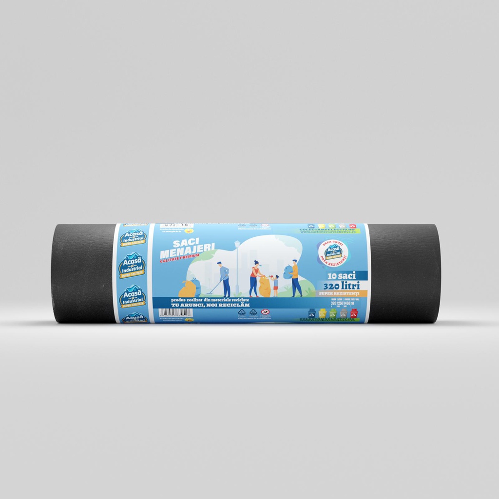 SACI MENAJERI 320 L - SUPER REZISTENTI