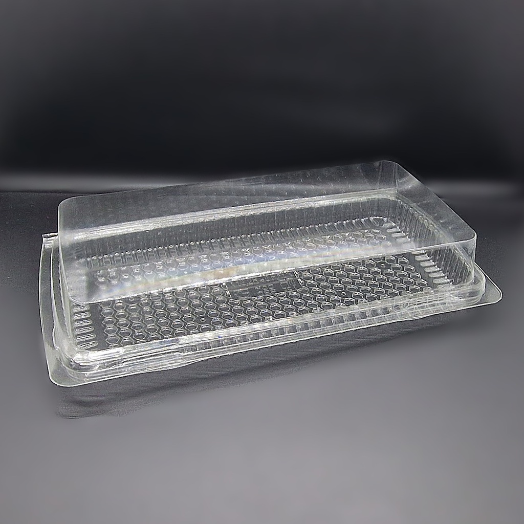 CASEROLA TRANSPARENTA CU CAPAC / 230X132X42 MM / X10,2H40P