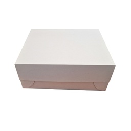 [00000343] CUTIE TORT ALBA BAZA 40X50 CM + CAPAC REGLABIL15-22 CM